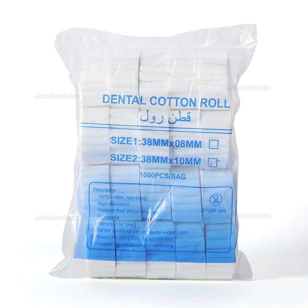 1000pcs/Bag Dental Disposable Cotton Rolls Non-Sterile